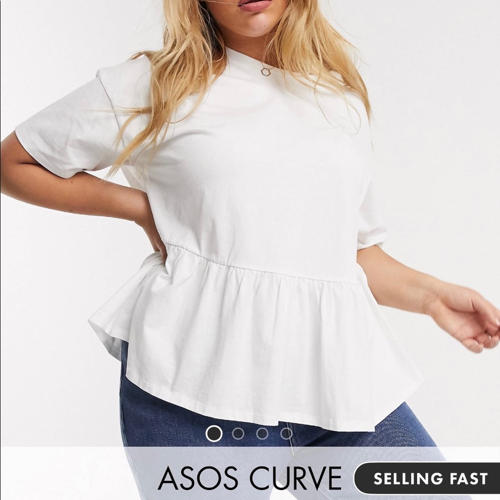 ASOS CURVE CASUAL SMOCK TOP